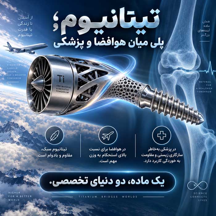 تیتانیوم؛ پلی میان هوافضا و پزشکی