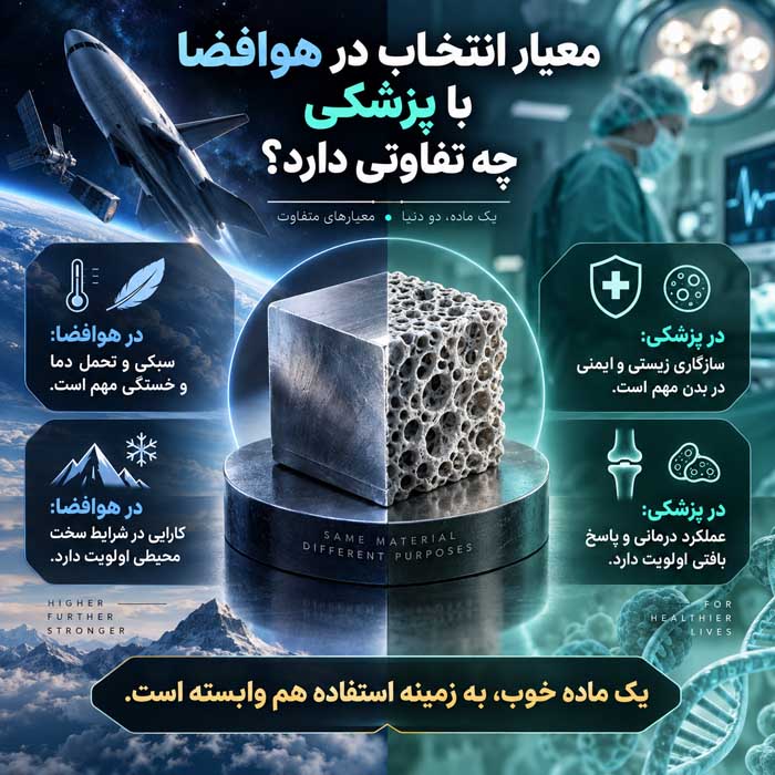 معیار انتخاب در هوافضا با پزشکی چه تفاوتی دارد؟
