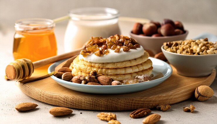 کشف راز سلامتی با معجونهای ارگانیک و طبیعی میانوعده سالم با ترکیب عسل و مغز بادام و فندوق