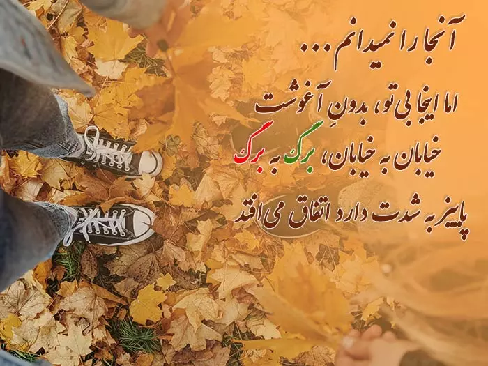 شعر و متن های احساسی پاییزی
