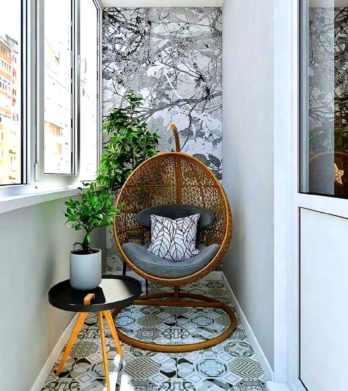 15 ترفند جذاب برای دیزاین بالکن کوچک آپارتمانی + تصاویر