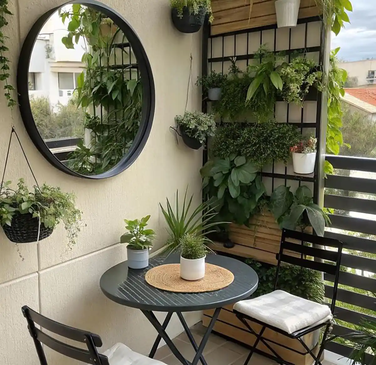 15 ترفند جذاب برای دیزاین بالکن کوچک آپارتمانی + تصاویر