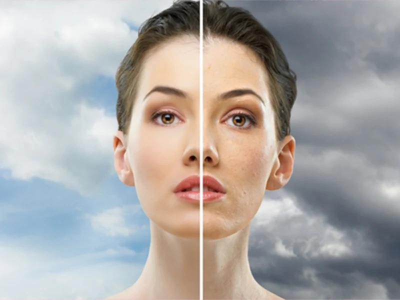 آلودگی هوا و پوست