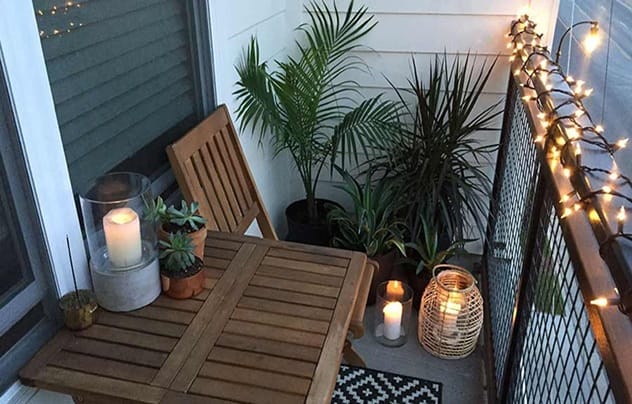15 ترفند جذاب برای دیزاین بالکن کوچک آپارتمانی + تصاویر