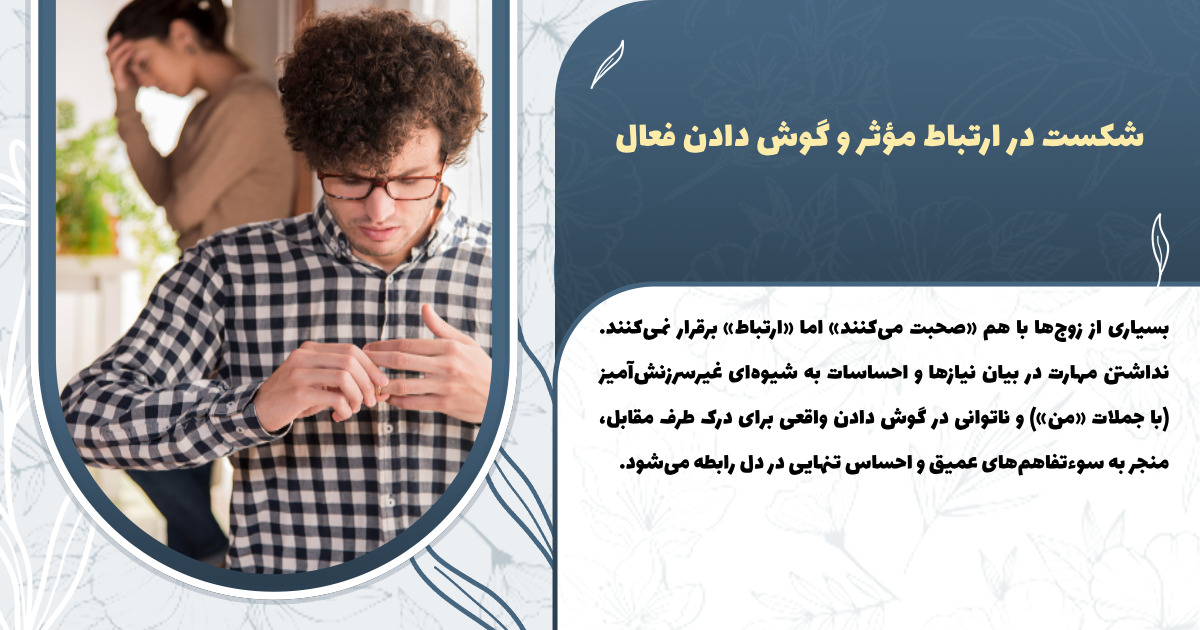 شکست در ارتباط مؤثر و گوش دادن فعال