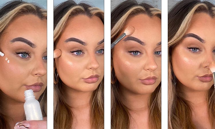 آموزش زدن هایلایتر صورت + نحوه زدن و طرز استفاده (مایع و براق)