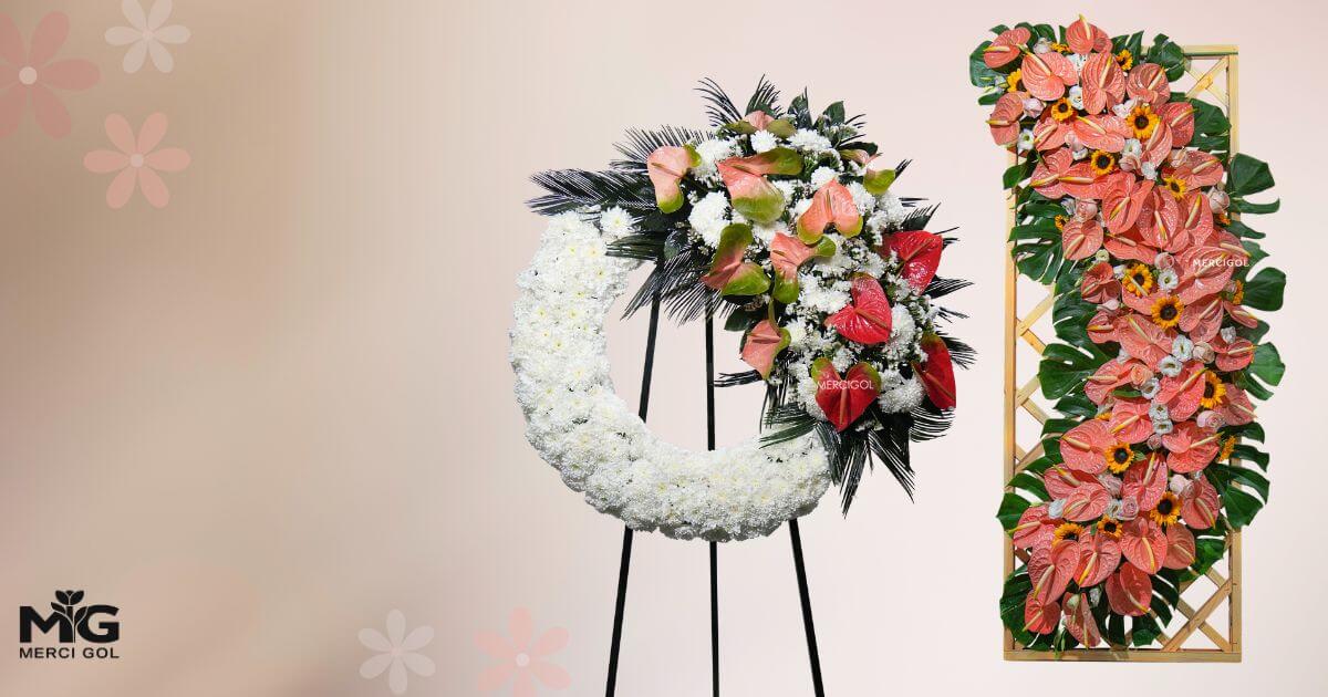 تاج گل یا دسته گل؟ کدام انتخاب برای مجالس شیکتر است؟ تاج گل یا دسته گل؟ کدام انتخاب برای مجالس شیکتر است؟