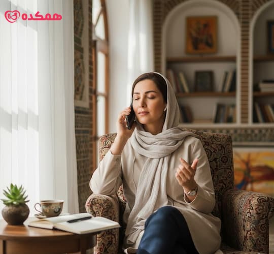 گفت‌وگوی تلفنی با روانشناس به صورت غیرحضوری در همکده
