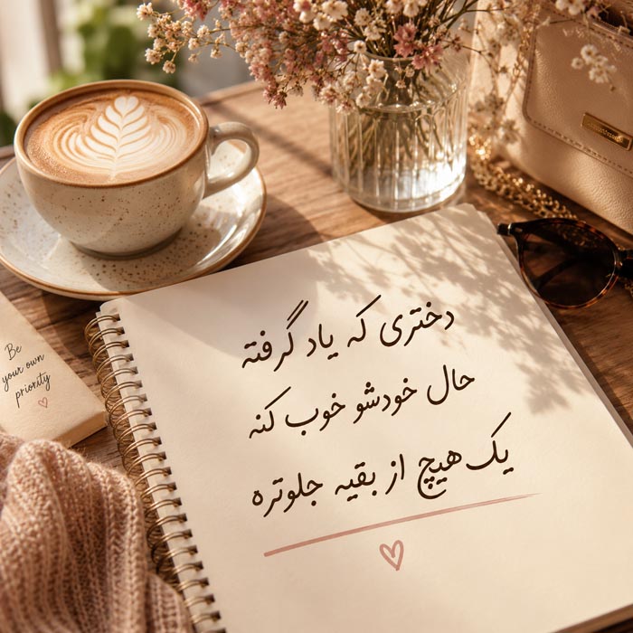 عکس نوشته دختر قوی شماره ۶ عکس نوشته دختر قوی شماره ۶