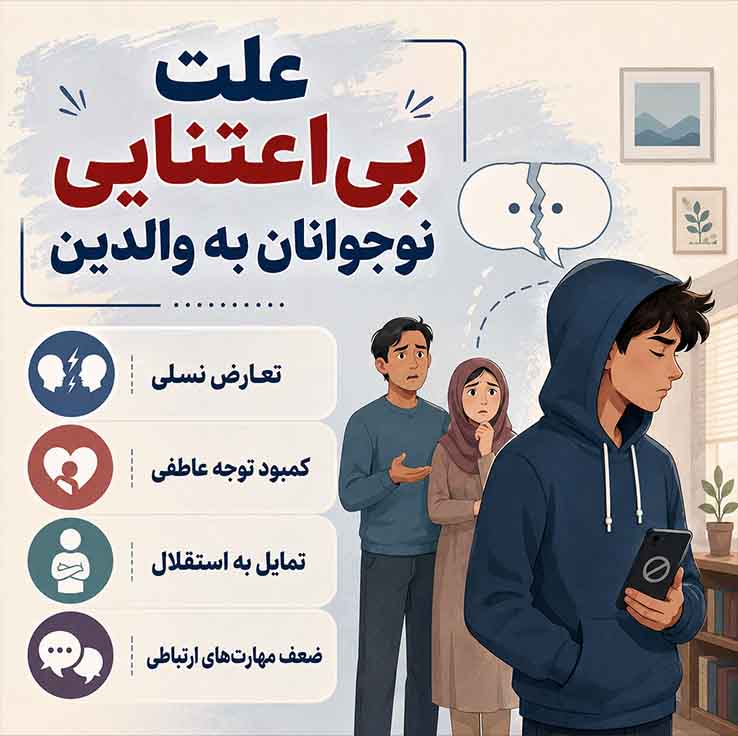 علت بیاعتنایی نوجوانان به والدین و راهکارهای عملی برای ارتباط مؤثر راهکارهای عملی برای بهبود ارتباط با نوجوان