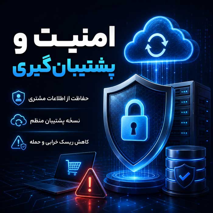 راهاندازی فروشگاه اینترنتی؛ مراحل طراحی، هزینهها و زیرساختهای ضروری؛ اشتباهات مهم پیش از شروع فروش امنیت و پشتیبانگیری