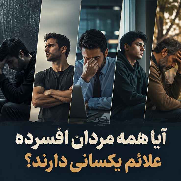 آیا همه مردان افسرده علائم یکسانی دارند؟