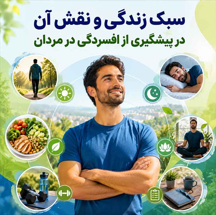 سبک زندگی و نقش آن در پیشگیری از افسردگی در مردان