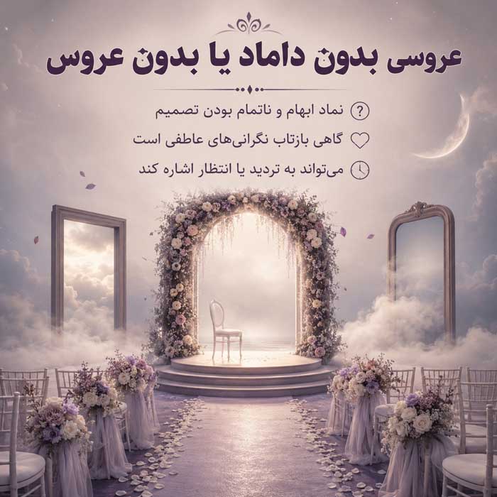 تعبیر خواب عروسی؛ دیدن عروس، داماد و جشن ازدواج؛ معنی حالتهای مختلف مراسم عروسی بدون داماد یا بدون عروس