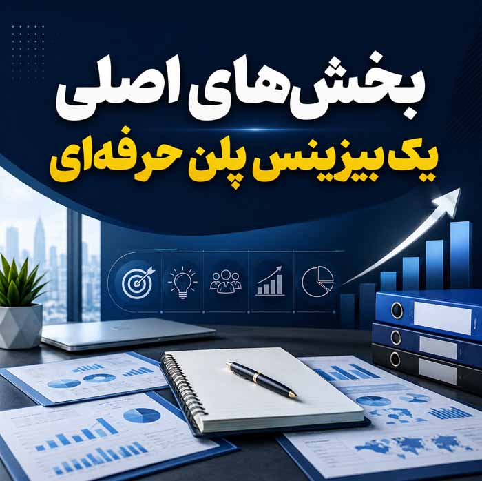 بیزینس پلن چیست؟؛ آموزش نوشتن طرح کسب و کار به زبان ساده برای شروع، جذب سرمایه و رشد کسب و کار بخشهای اصلی یک بیزینس پلن حرفهای