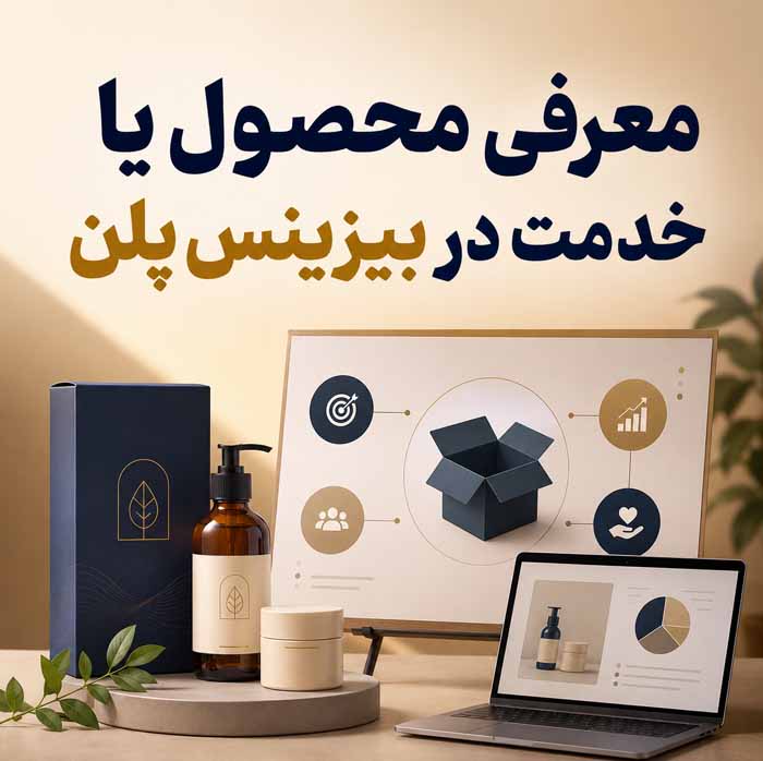 بیزینس پلن چیست؟؛ آموزش نوشتن طرح کسب و کار به زبان ساده برای شروع، جذب سرمایه و رشد کسب و کار معرفی محصول یا خدمت در بیزینس پلن