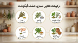 سبزی خشک آبگوشت چیست؛ راهنمای کامل ترکیب، مقدار و طرز استفاده