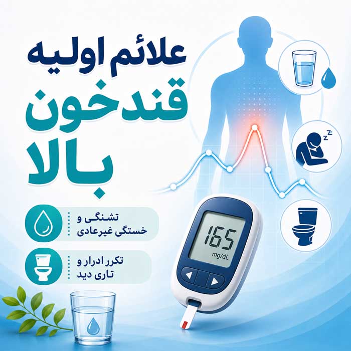 علائم اولیه قند خون بالا