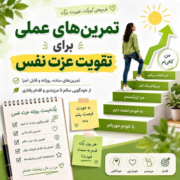 عزت نفس پایین چیست؟؛ نشانهها و ریشههای خودکمبینی؛ تمرینهایی برای بهبود رابطه با خود تمرینهای عملی برای تقویت عزت نفس