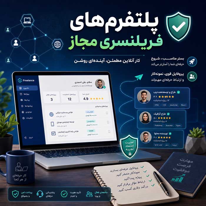 درآمد دلاری از فریلنسری؛ انتخاب مهارت و ساخت نمونهکار؛ مسیر جذب اولین مشتری خارجی پلتفرمهای فریلنسری مجاز