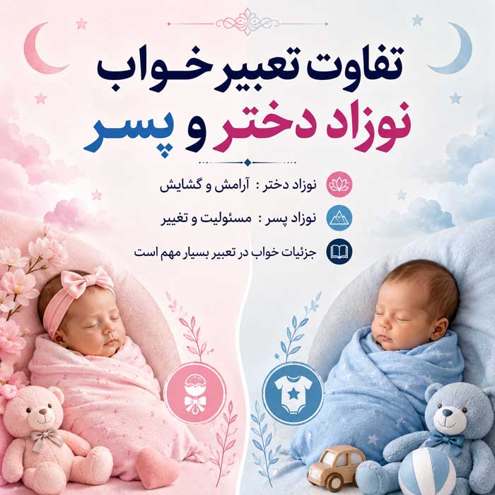 تعبیر خواب نوزاد؛ دیدن نوزاد دختر و پسر؛ معنی بغل کردن، خندیدن و گریه نوزاد تفاوت تعبیر خواب نوزاد دختر و پسر