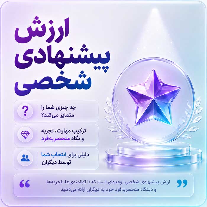 پرسونال برندینگ چیست؟؛ اصول ساخت برند شخصی و جایگاه حرفهای؛ تبدیل تخصص به فرصت شغلی و درآمد ارزش پیشنهادی شخصی