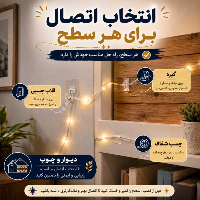 انتخاب اتصال برای هر سطح