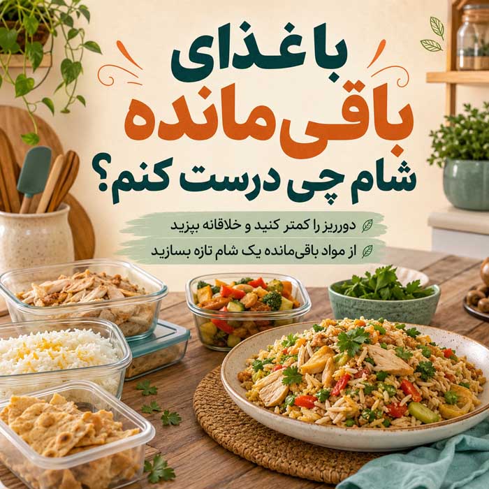شام چی درست کنم؟؛ ایدههای سریع و کمهزینه؛ غذاهای ساده با مواد اولیه در دسترس با غذای باقیمانده شام چی درست کنم؟
