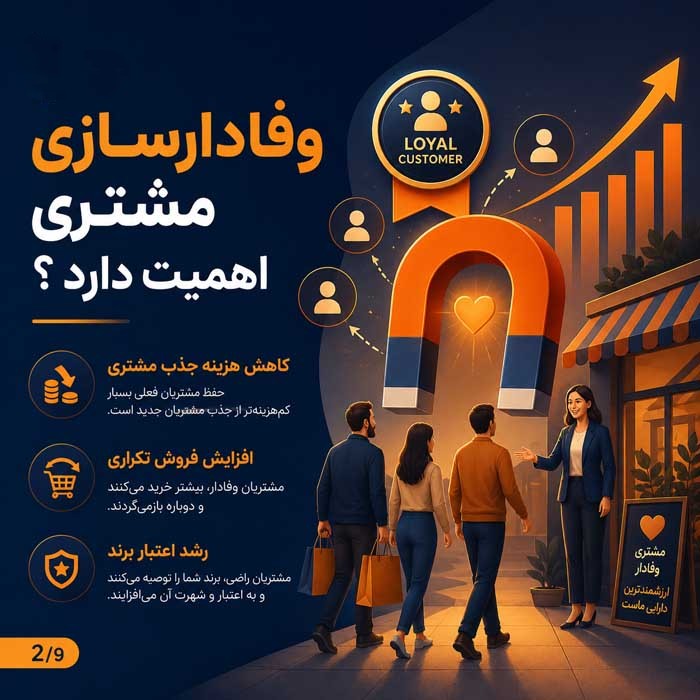 وفادارسازی مشتری چیست؟؛ راههای افزایش خرید مجدد و بازگشت مشتری؛ تبدیل خریدار به طرفدار برند چرا وفادارسازی مشتری اهمیت دارد؟