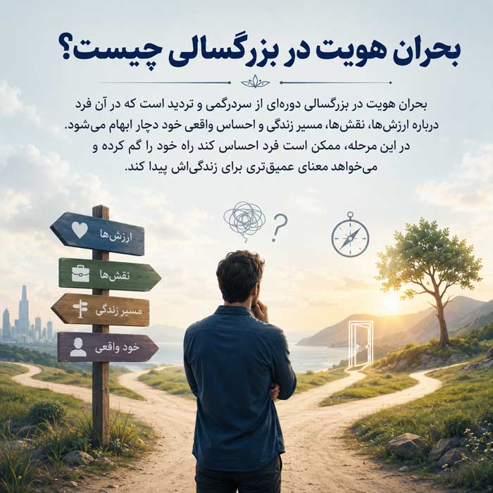 بحران هویت در بزرگسالی؛ نشانههای سردرگمی درباره خود؛ علتها و راههای بازتعریف مسیر زندگی بحران هویت در بزرگسالی چیست؟