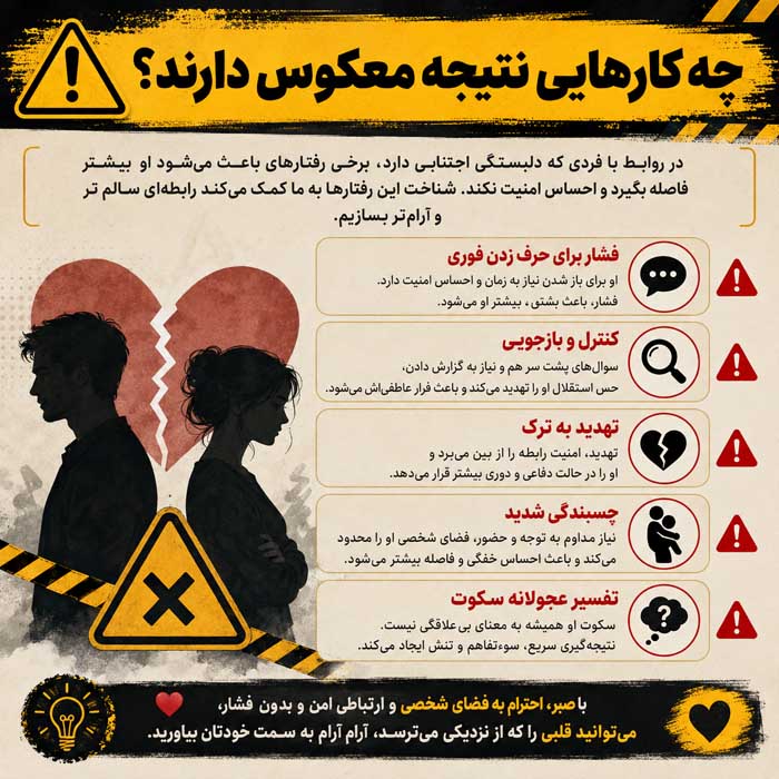چه کارهایی نتیجه معکوس دارند؟