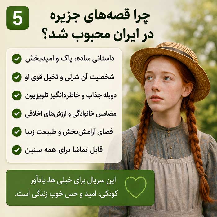 سریال قصههای جزیره؛ داستان و بازیگران Road to Avonlea؛ ساعت پخش، تکرار و حقایق پشت صحنه چرا قصههای جزیره در ایران محبوب شد؟