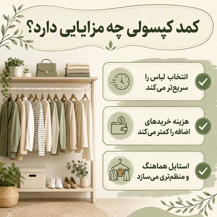 کمد کپسولی چیست؟؛ انتخاب لباسهای پایه و هماهنگ؛ ساخت استایلهای بیشتر با خرید کمتر کمد کپسولی چه مزایایی دارد؟