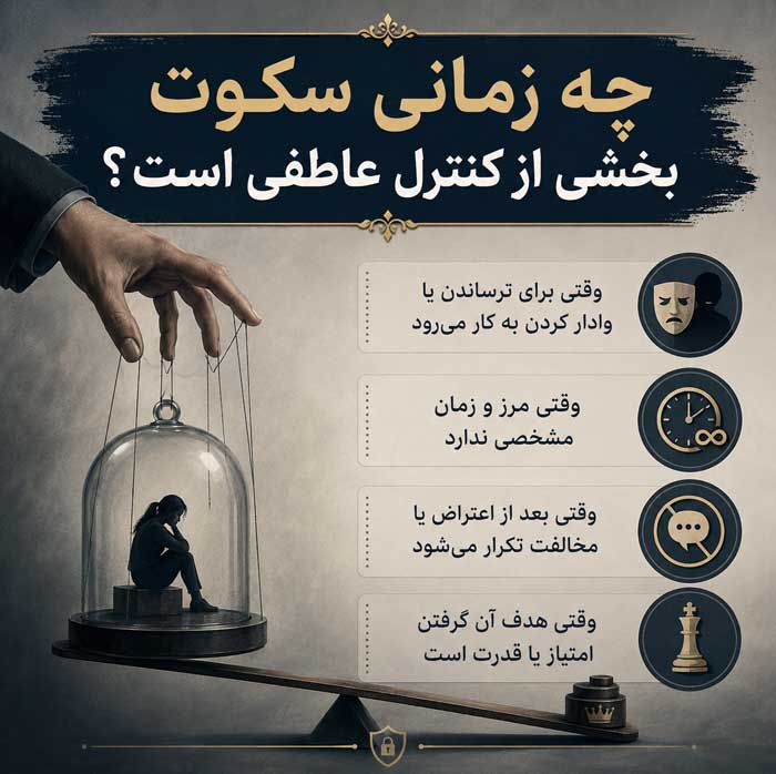 چه زمانی سکوت بخشی از کنترل عاطفی است؟