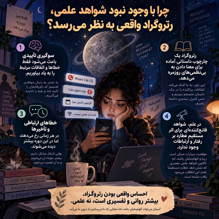 چرا با وجود نبود شواهد علمی، رتروگراد واقعی به نظر می‌رسد؟