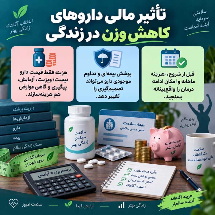 تأثیر مالی داروهای کاهش وزن در زندگی