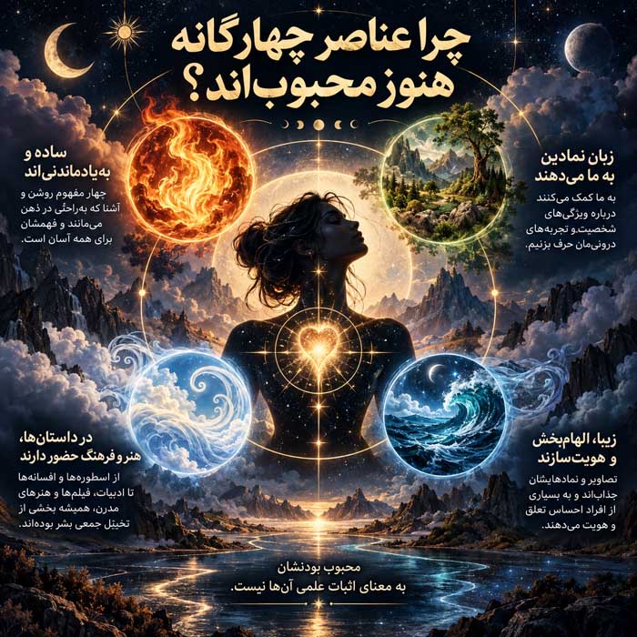 چرا عناصر چهارگانه هنوز محبوب‌اند؟
