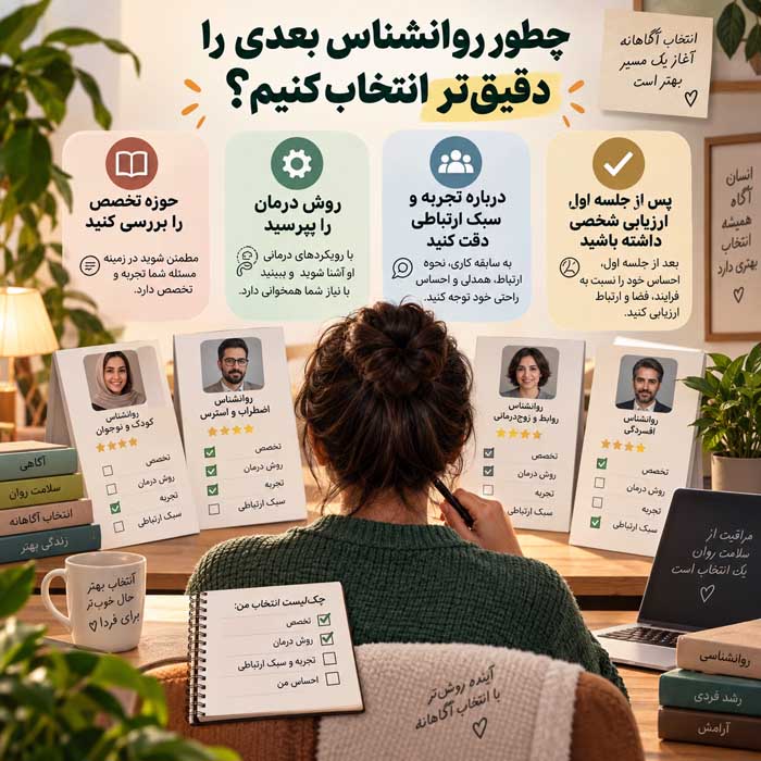 از کجا بفهمیم یک روانشناس برای ما مناسب نیست؟؛ نشانههای رابطه درمانی ضعیف؛ چه زمانی درمانگر را تغییر دهیم؟ چطور روانشناس بعدی را دقیقتر انتخاب کنیم؟