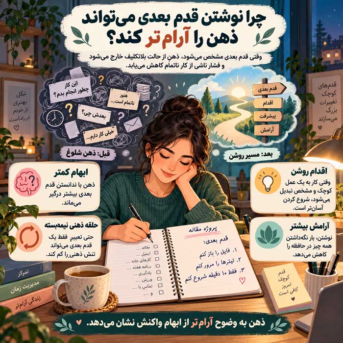 اثر زیگارنیک چیست؟ چرا کارهای ناتمام ذهن ما را رها نمیکنند؟ چرا نوشتن قدم بعدی میتواند ذهن را آرامتر کند؟