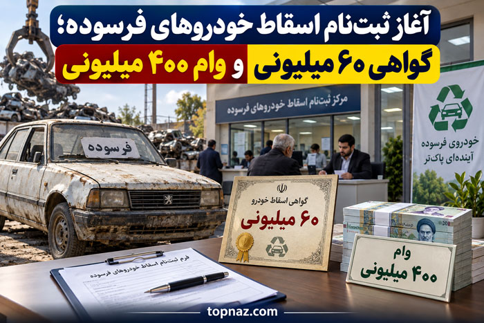 آغاز ثبت‌نام اسقاط خودروهای فرسوده
