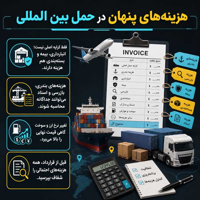 هزینه‌های پنهان در حمل بین المللی