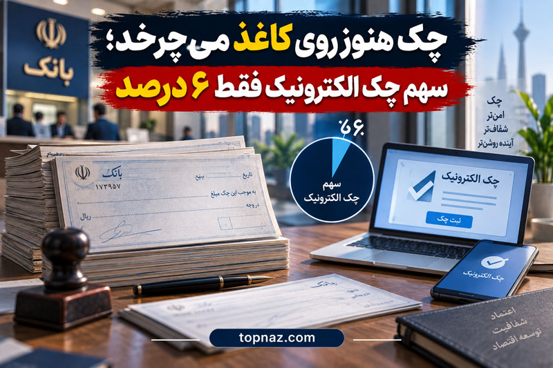 چک الکترونیک هنوز جای چک کاغذی را نگرفته است