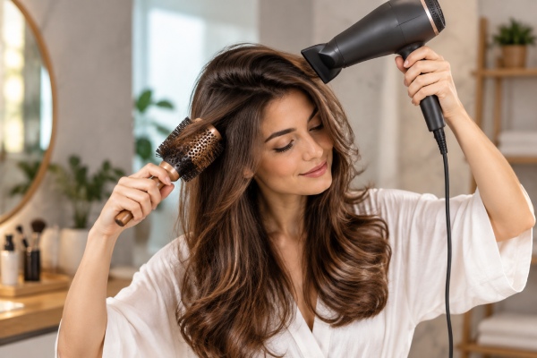 چگونه با سشوار به مو حجم بدهیم؟ تکنیک‌های ساده برای داشتن موهایی خوش‌حالت