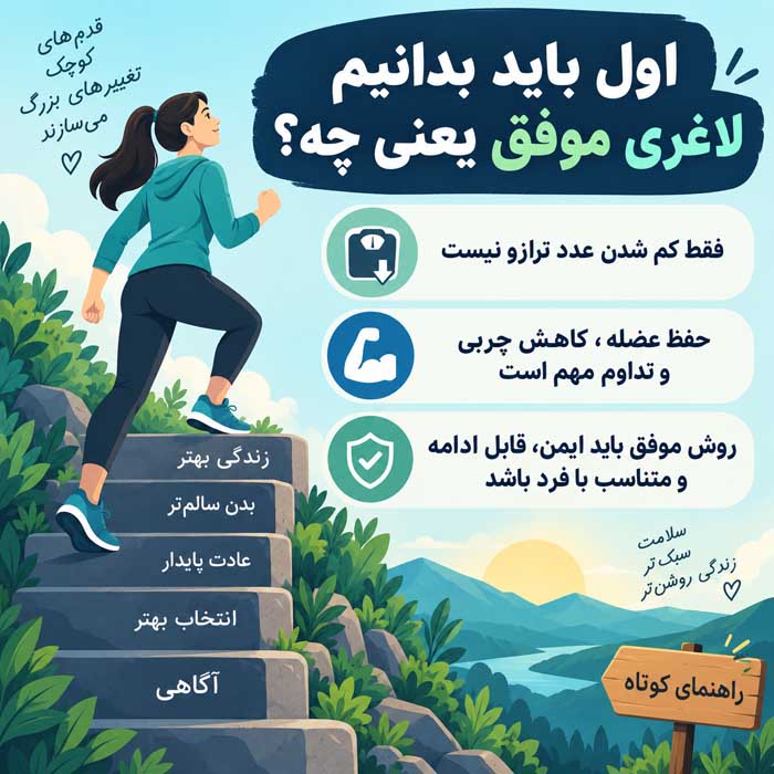اول باید بدانیم لاغری موفق یعنی چه؟