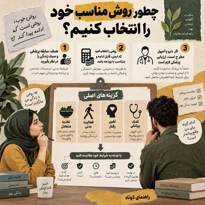 چطور روش مناسب خود را انتخاب کنیم؟