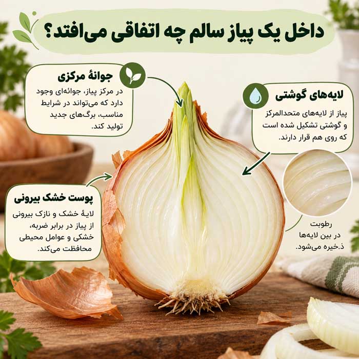 داخل یک پیاز سالم چه اتفاقی می‌افتد؟