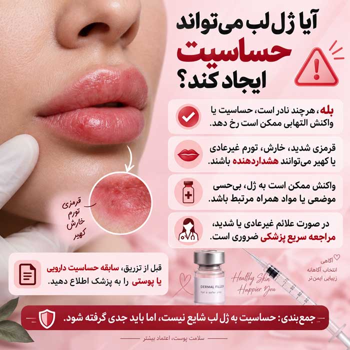آیا ژل لب می‌تواند حساسیت ایجاد کند؟