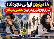 ۱۸ میلیون ایرانی مجردند؛ آمار ازدواجگریزی در میان تحصیلکردگان ۱۸ میلیون ایرانی مجردند؛ آمار ازدواجگریزی در میان تحصیلکردگان