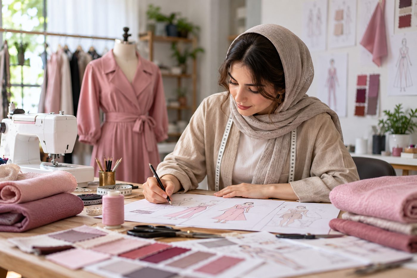 از اولین الگو تا اولین سفارش؛ نقشه راه یادگیری خیاطی برای ورود حرفهای به دنیای لباس تمرین الگو و انتخاب پارچه برای شروع خیاطی از صفر