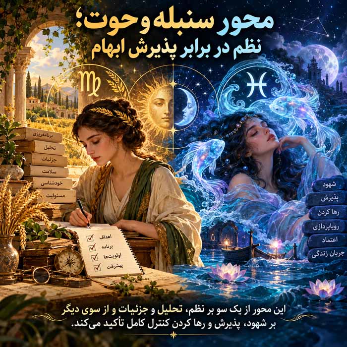 محور سنبله و حوت؛ نظم در برابر پذیرش ابهام